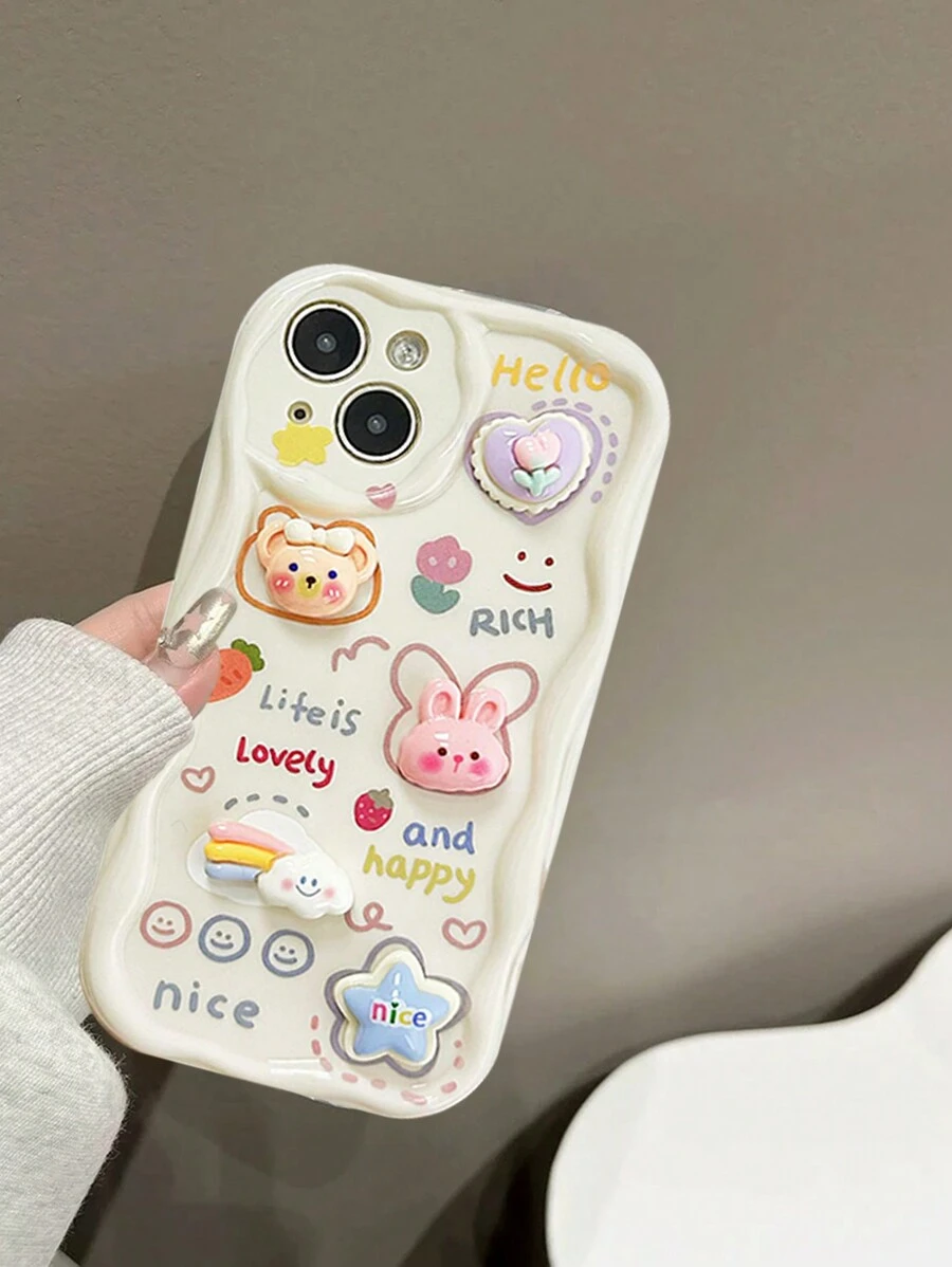 Apple New Cartoon Colored Soft Phone Case Cover Compatible With Iphone P15 7/8/Es/Xs Max, P14 Pro, Iphone 13/11/Xr, Protective Shell For P12/Xs