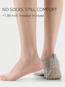 STQ Womens Walking Shoes With Arch Support Non Slip Work Shoes Quilted Slip On Sock Sneakers - 灰褐色 - 查看 3