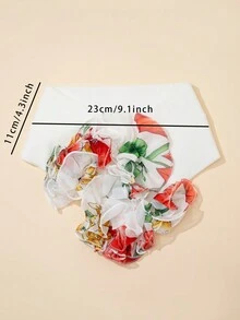 1入流行的多功能3d花形保暖頸套 - 白色 - 查看 4