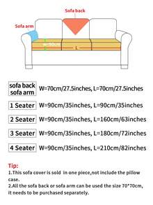 1入實色毛絨沙發墊,兔子風格蓬鬆寵物友好家具保護套,客廳裝飾 - 深灰色 - 查看 4