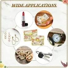 12 件珠宝丝绸钱包袋，珠宝礼品袋，多种颜色（随机颜色）迷你化妆包眼镜盒收纳袋眼镜盒保护盒眼镜袋太阳镜袋旅行度假邮轮夏季假期旅行包旅行用品大学宿舍家庭学校旅行套装必备品 - 彩色 - 查看 5