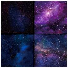 24張6"×6"星空剪貼簿紙,藍色宇宙剪貼簿圖案紙包diy手工背景紙 - 紫色 - 查看 6