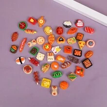 26入組可愛微縮迷你仿真食品玩具,可diy發夾、手機殼、相框、冰箱貼、娃娃屋擺件裝飾,款式隨機 - 彩色 - 查看 3