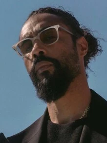 新款男士复古方形镜框时尚眼镜，经典品牌方形复古时尚眼镜，男士驾驶眼镜，沙滩配饰眼镜，時尚眼鏡，打造街头风格，适合搭配毛衣、夹克、卫衣、连帽衫、皮裤和工装裤，适合夏季海滩度假、户外活动和旅行。 - 米色 - 查看 7