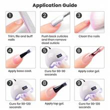 RARJSM Rubber Base Gel for Nails Nude Pink Natural Sheer Jelly Color Extend Rubber Base Coat Gel Nail Polish Builder Gel in a Bottle 15ml Soak Off Curing Requires Salon Home DIY Use French Manicure - 淺粉紅色 - 查看 7