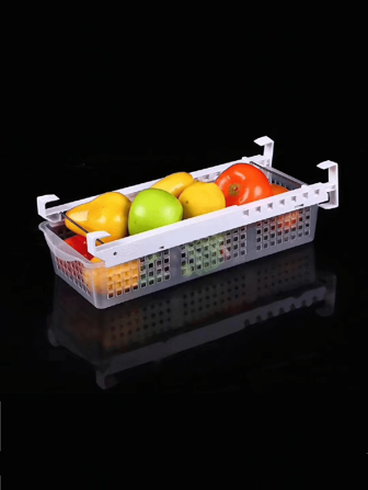 A Space Saving Refrigerator Storage Rack That Can Hold Fruits And Vegetables Or Be Pulled Out Home Kitchen Appliances Accessories Gadgets Tools Christmas Kitchen Stuff Cooking Christmas