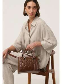 Women Shoulder Bags - 鏽棕色 - 查看 2