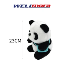 Cuddly Stuffed Panda With Kangaroo Bag And Cute Eyes - Filled With Soft Allergen-Free Cotton - Ideal To Gift To Your Daughter, Son, Partner Or Any Loved One - Your Perfect Hug Companion - Black and White - View 2