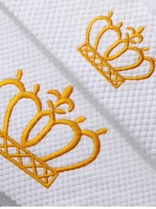 1 件白色铂金缎刺绣柔软吸水浴巾/面巾，情侣家居日常使用酒店礼物，成人家用干发/面巾淋浴毛巾适用于美容院、酒店运动、家居必需品、毛巾、皮肤护理