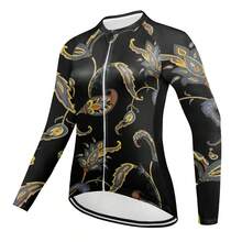 Max Storm Của phụ nữ Áo đi xe đạp Tay áo dài Xe đạp Jersey Với 3 Ở phía sau Túi Đạp xe Chống lại Thể thao Quần áo Trang phục Nhanh khô - màu đen - Xem 1