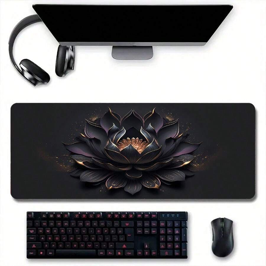 Lotus Flower Mouse Pad Gaming Mouse Pad Large Desk Mats On Top Of Desks