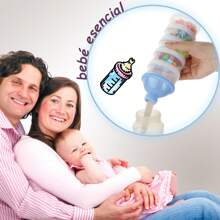 Dispensador de Leche en Polvo Portátil,5 Capas Dispensador Leche en Polvo de Apilable de Dosificador,Alta Capacidad Adecuado para Leche en Polvo,Dulce,Frutas - Azul - Ver 6