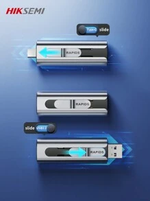 Hiksemi- 1入組512gb/1tb Usb 3.2閃存驅動器,帶有type-c雙端口,可攜式拇指驅動器,讀取速度為560mb/s,適用於pc /電腦/筆記本電腦/數據存儲