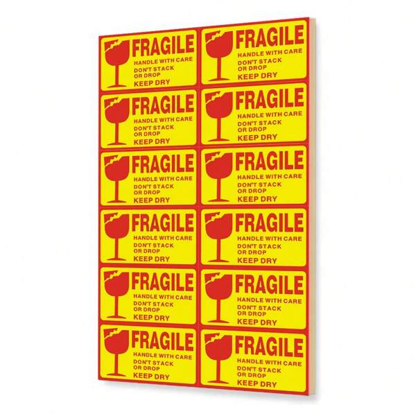 Fragile Handle With Care Shipping Stickers For Shipping Packages And