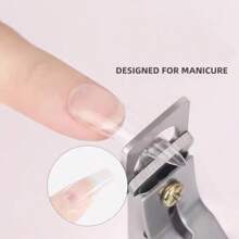 1pc Professional Acrylic Nail Tool - Nail Clipper, Manicure File - Red - View 2