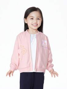 Annil Children's Wear Girls' Knitted Jacket Coat 2023 Spring New Fun Cute Butterfly Top