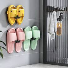 2入組拖鞋掛壁掛鞋架,浴室牆上置物架排水器,涼鞋整理架,免打孔