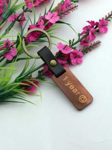 木製鑰匙扣作為給朋友和愛人的信仰禮物 - 銅色 - 查看 1