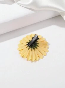 6 cái Hoa Hướng dương Thiết kế Mini Kẹp tóc Đối với bờ biển Kỳ nghỉ - Màu vàng - Xem 6