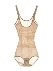 Women's One Piece Tight Underwear,Sexy Lingerie - 米色 - 查看 10