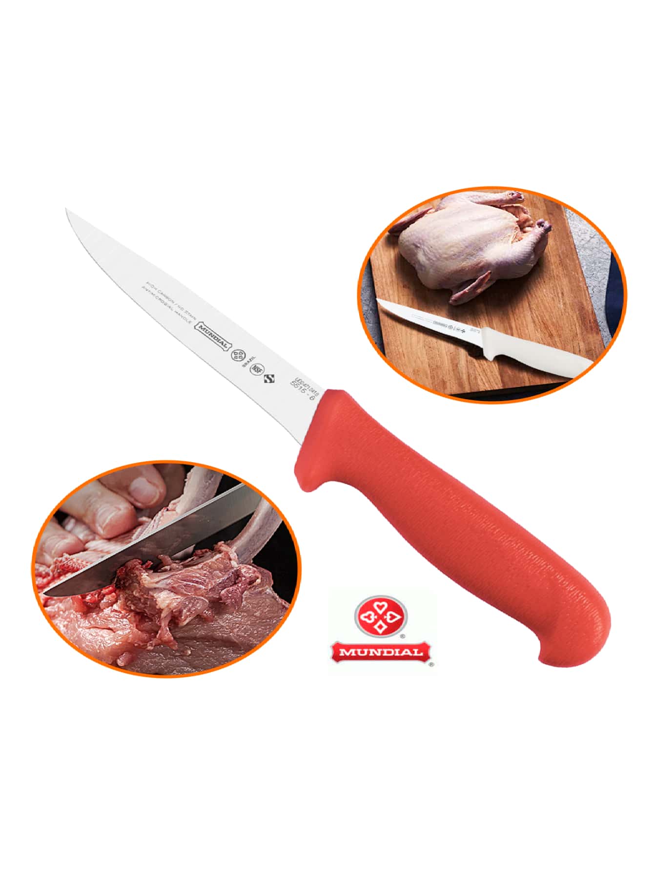 Dao nhà bếp - Đỏ - Xem 1