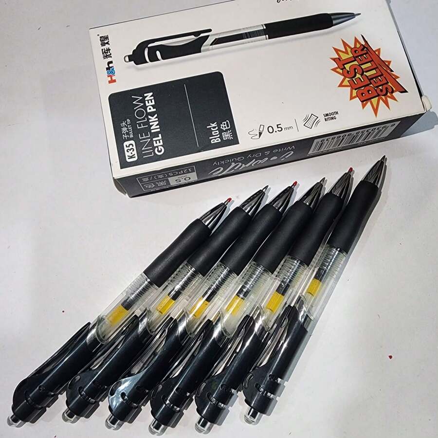 Stylo Gel Avec 12 Pièces 0,5 Mm - Voir 1