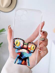 1 Ốp Điện Thoại Trong Suốt Họa Tiết Chú Ếch Vui Nhộn Tpu Bảo Vệ Toàn Diện Tương Thích Với IPhone 15/14/13/12/11 - Nhiều màu - Xem 2