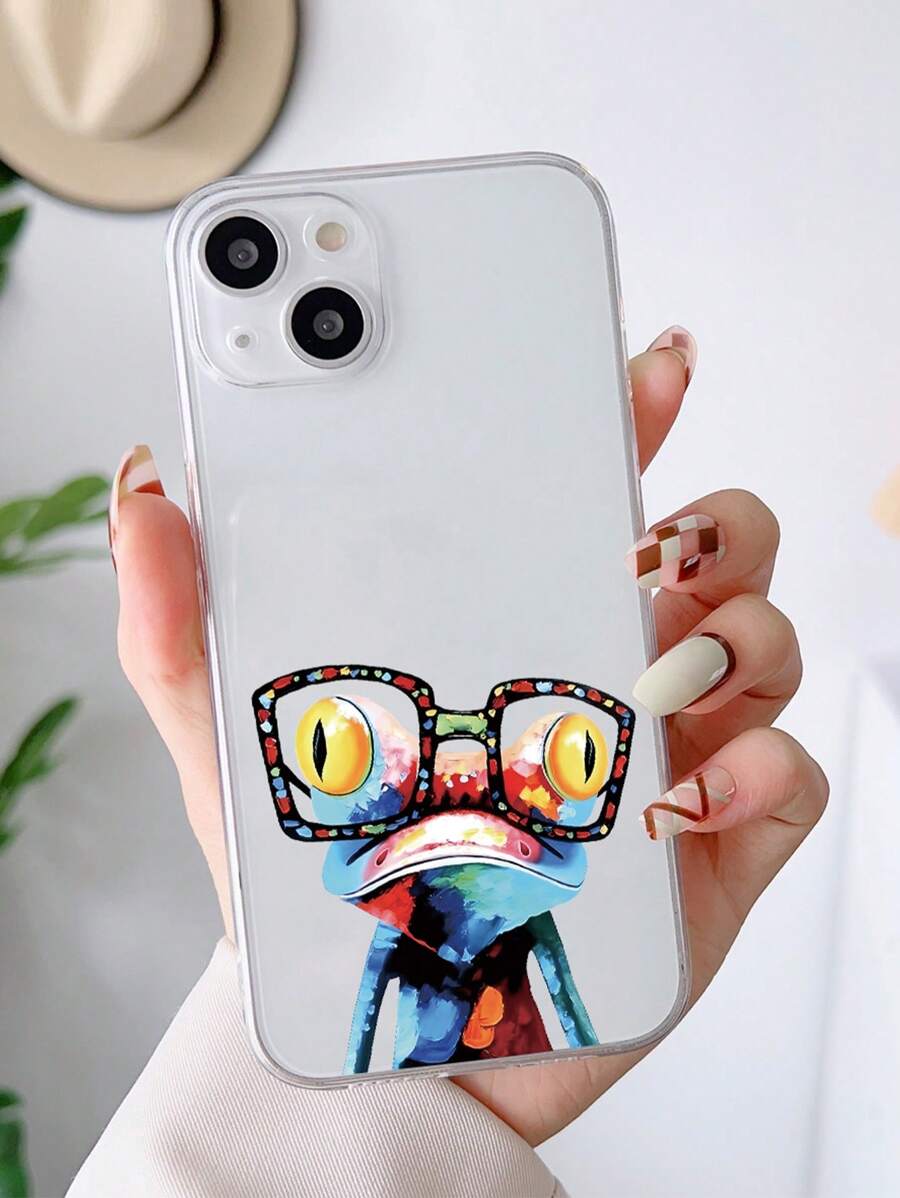 1 Ốp Điện Thoại Trong Suốt Họa Tiết Chú Ếch Vui Nhộn Tpu Bảo Vệ Toàn Diện Tương Thích Với IPhone 15/14/13/12/11 - Nhiều màu - Xem 1