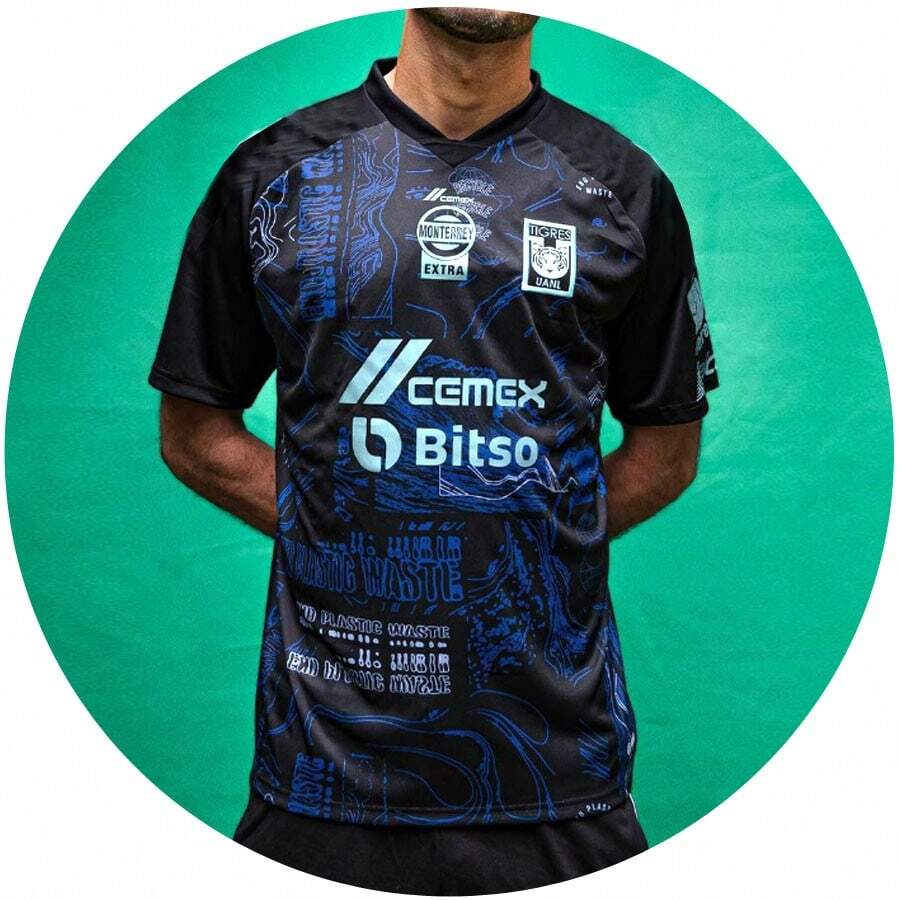 Black Tigers Soccer Jersey T-Shirt + Soccer Shorts Set