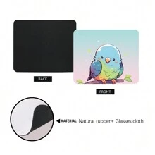Cartoon Animal Bird Hamster Frog Pattern Mouse Pad For Home And Office - Multicolor - View 3