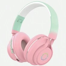 1 Pc Pink Gradient High-End T Headband Personalised Seven Colours Luminous Wireless Sports Headphones - Pink - View 1