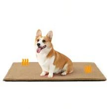 1件卡其色寵物鋁膜保溫墊,柔軟保溫鋁膜狗床墊,可水洗不滑動保溫貓狗狗舍墊,適用於大、中、小型貓狗,室內使用 - 卡其色 - 查看 1