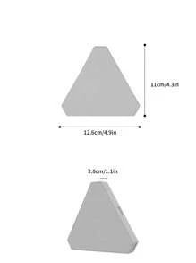 3/6/10pcs  Smart LED Light Panel Color LED Cellular Quantum Triangle  Light, Smart App Control, Dual Control Triangle LED Light Wall Panels With USB-Power, Geometry Triangle Lights Touch Used In Game Room Decor - White - View 9