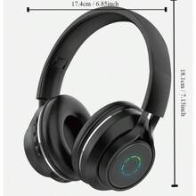 1 Pc Pink Gradient High-End T Headband Personalised Seven Colours Luminous Wireless Sports Headphones - Pink - View 5