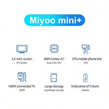Miyoo Mini Plus V3 128gb 復古手持遊戲機 3.5 吋 Ips 高清螢幕經典電玩主機 Linux 系統遊戲模擬器附包 - 黑色-128GB - 查看 5