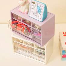 1 Miếng Hộp đựng có ngăn kéo , Dễ thương Đồ trang sức & Kính áp tròng Hộp đựng Đối với Bàn - Màu tím - Xem 8