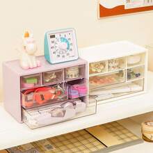 1 Miếng Hộp đựng có ngăn kéo , Dễ thương Đồ trang sức & Kính áp tròng Hộp đựng Đối với Bàn - Màu tím - Xem 7