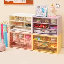 1 Miếng Hộp đựng có ngăn kéo , Dễ thương Đồ trang sức & Kính áp tròng Hộp đựng Đối với Bàn - Màu tím - Xem 3