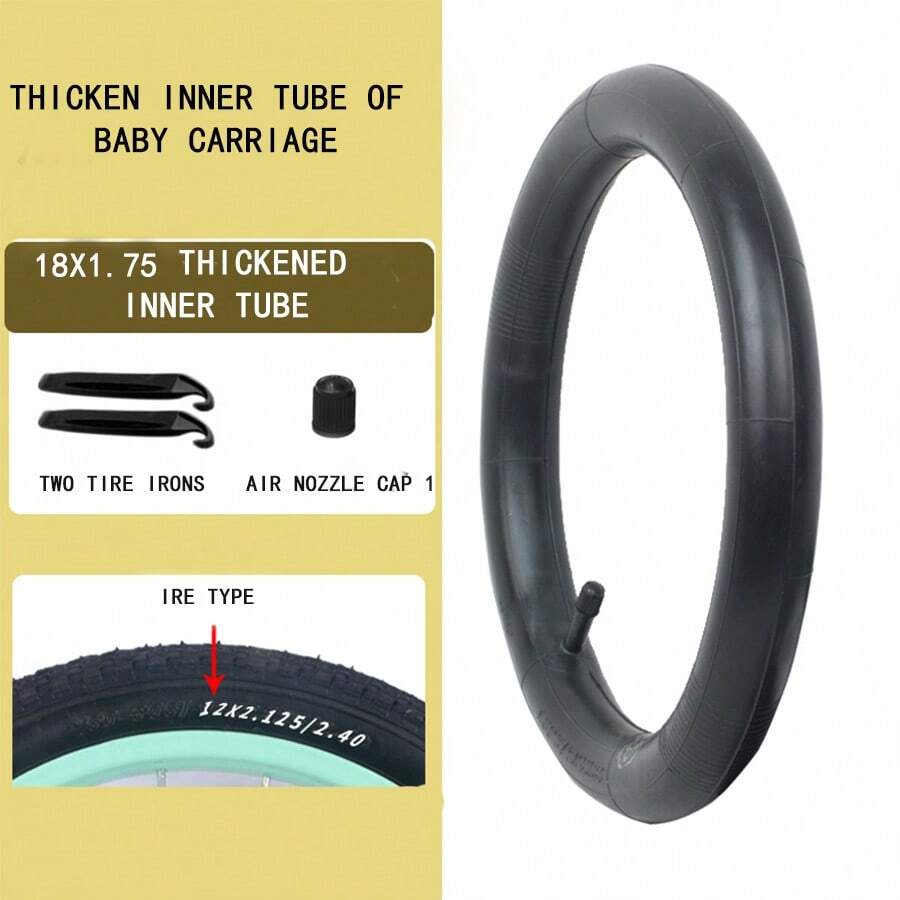 Cámara De Aire Para Bicicleta 18x1.75 - Gris - Ver 1