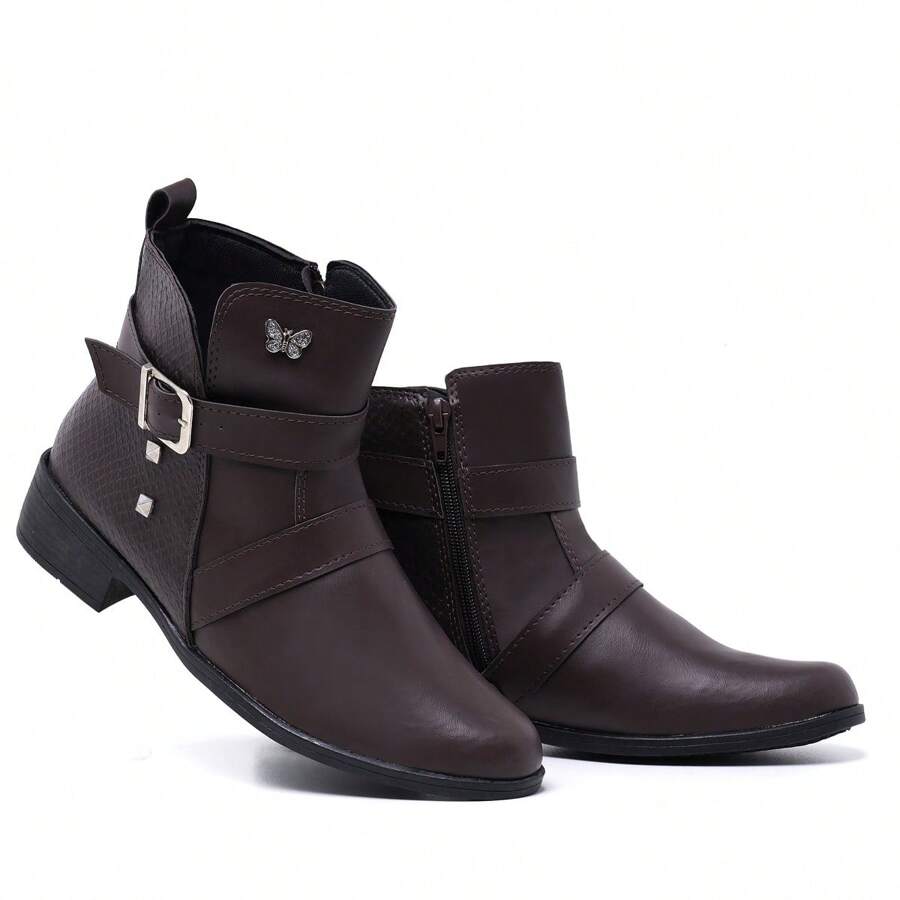 Schiareli Women Pant Boots - 鏽棕色 - 查看 1