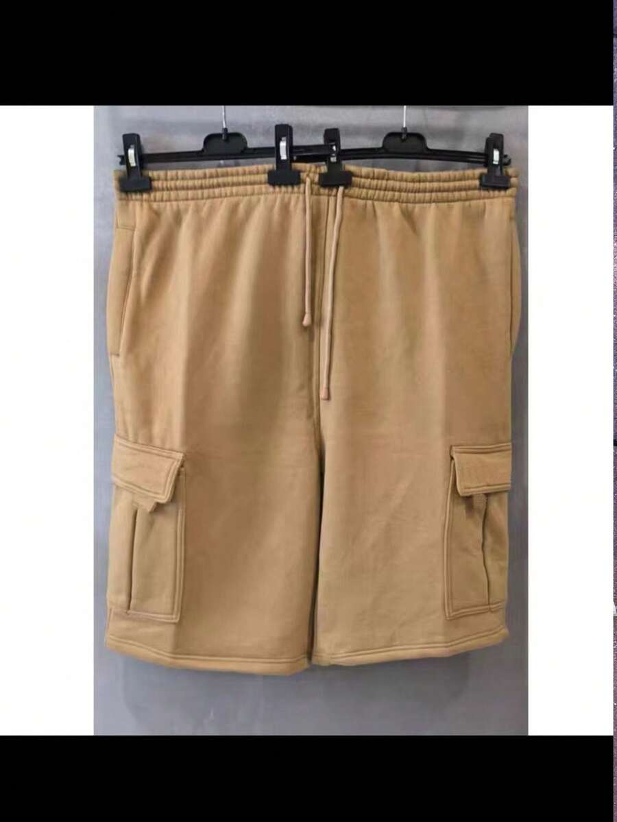 Men Sweatpants - 卡其色 - 查看 1