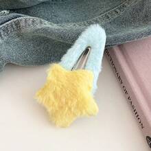 2pcs Plush Five-pointed Star Hair Clips - Multicolor - View 8