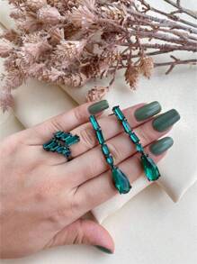 Women's Jewelry Sets - màu xanh lá - Xem 2