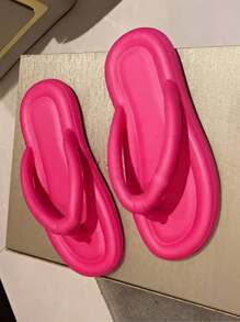 Sandalias Estilo Unisex Con Separador De Dedo, Material De Eva, Comodas y Ligeras. - Rosa - Ver 4