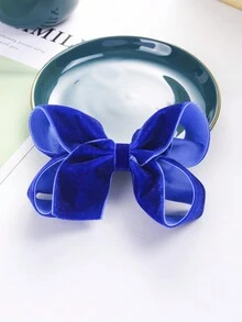 1 Miếng Xanh Nhung Đơn giản Cao-kết thúc Trang trí Nơ Kẹp tóc Đối với Mùa Thu /đông - Xanh đậm - Xem 5