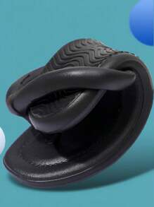 Eva Sandals, Sponch Design With Toe Separator, Non-Slip And Comfortable. - Black - View 4