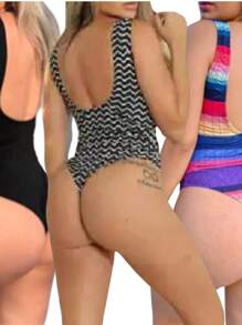 Women One-Pieces - 彩色 - 查看 2
