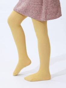 Medias A Rayas Para Niña - Amarillo - Ver 3