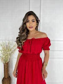 Women Dresses - Đỏ - Xem 1