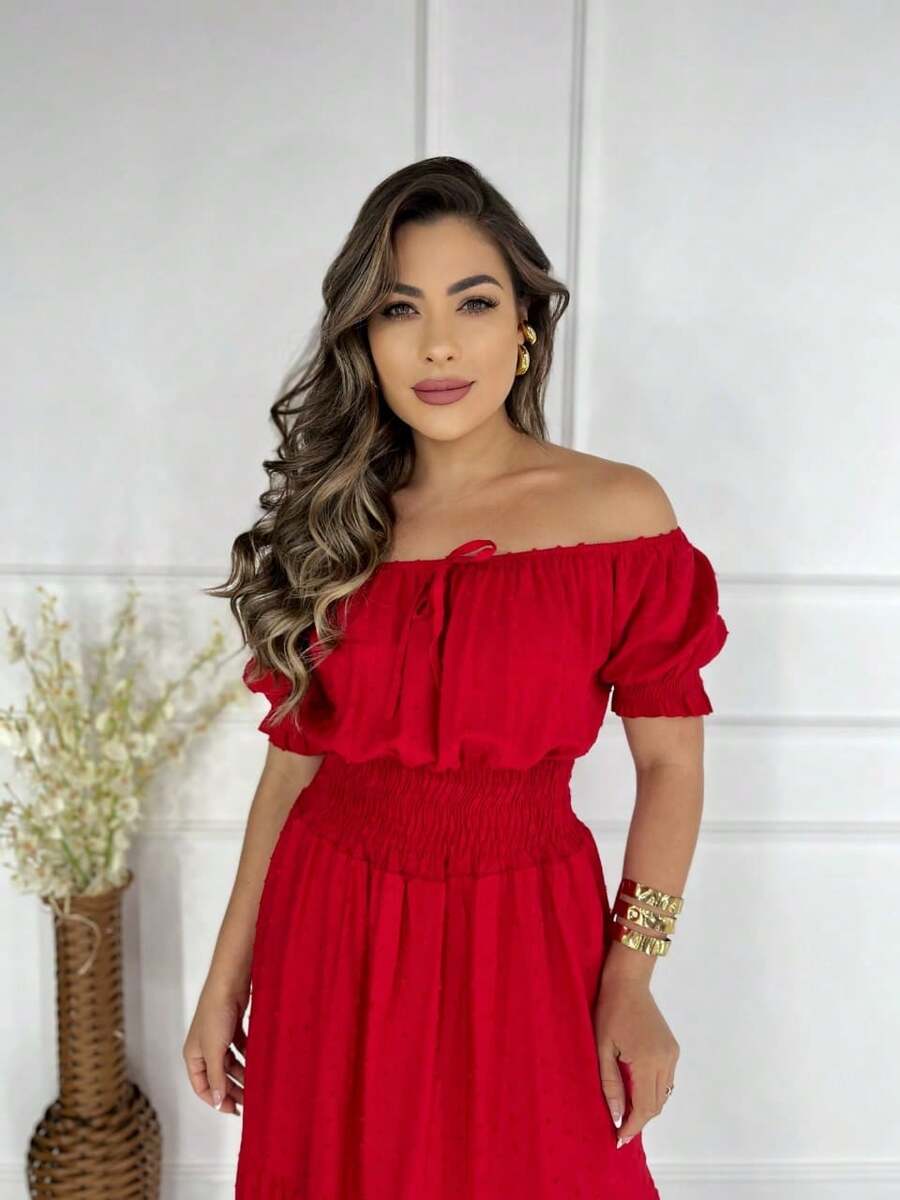 Women Dresses - Đỏ - Xem 1